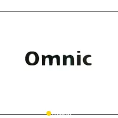 Napis "Omnic" na białym tle. Pod nim mała żółta kropka i przerywana linia, jakby coś się ładowało.